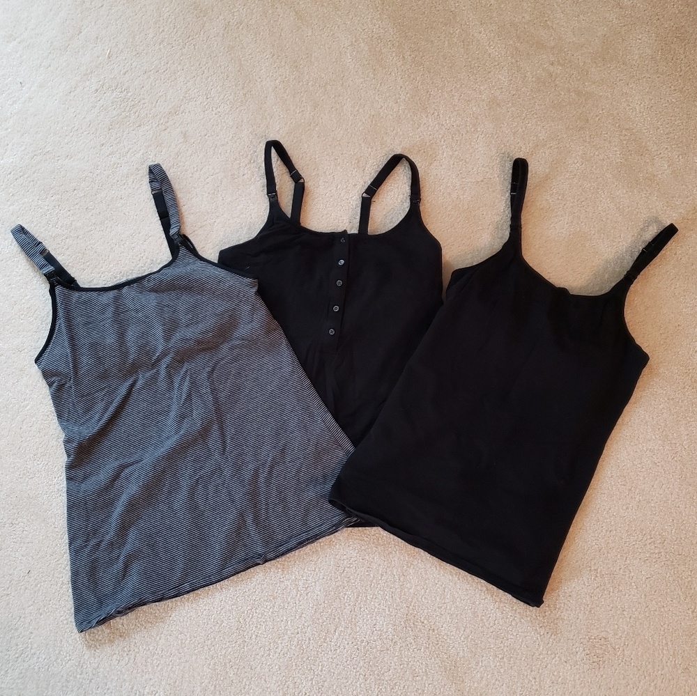 3 nursing tank tops